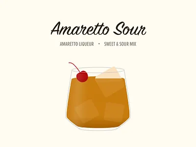 Amaretto Sour amaretto sour illustration ui design vectors