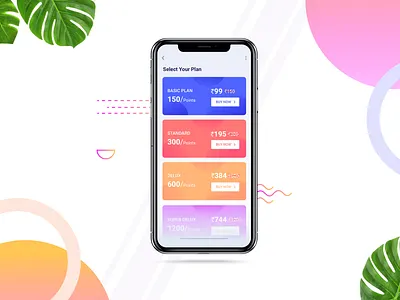 Plan mobile app card view colorful mayilsamy mobileapp plan ux ux ui ux ideation white theme yearlyplan
