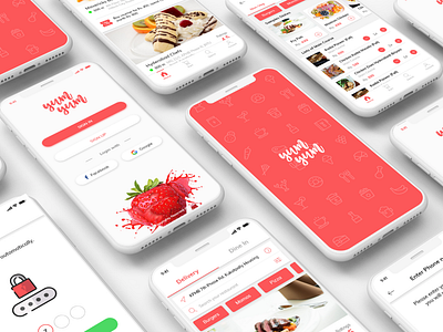 Food Delivery/ Dine-in App UI Design adobe adobe xd adobexd animate animation sign in app branding flat design icon illustration ios app design logo mobile ui design online food sign in top 5 ui design typography ui design ux xd