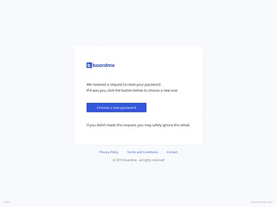 Password Request Email UI Design | boardme boardme daily ui dailyui email email template ildiesign ildiko ignacz password request planeeet reset password ui ui design ui pattern ui practice ux ux design