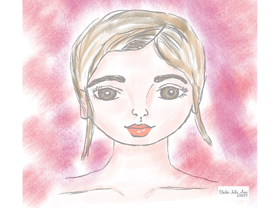 Mimi Stylized Portrait digital painting editorial illustration faces hand drawn illustration illustration porfolio portrait portrait illustration stylized art