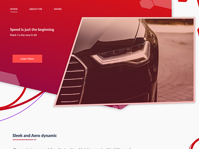 Car website design concept abstract background aggresive branding cars design modern modern art random red sharp ui ux web website website banner website concept website design