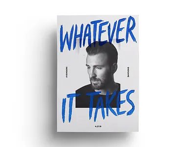 Whatever It Takes avengers captain america comics film graphic design handlettering marvel movie typography
