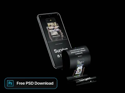 Free iPhone XS Longscroll Mockup 3d download free freebie iphone iphone xs iphone xs mockup long scroll mock up photoshop psd ui