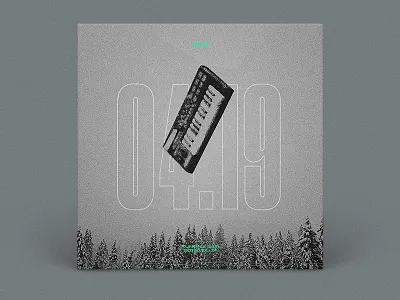 04.19 album art album cover design music photography playlist spotify typopgraphy