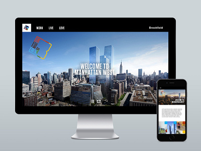Manhattan West IWebsite ui ux web
