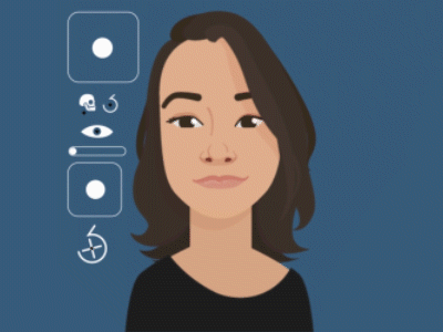Selfie 2d animation adobe after effects after effects duik duik bassel face rig flat design flat animation flat illustration loop motion design motion graphics rigging