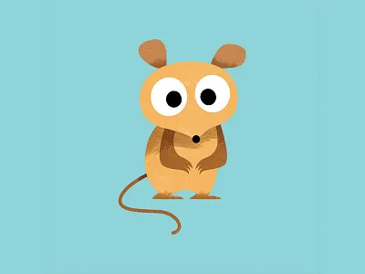 Koomba the Potoroo animal art animal illustration australia australian animals character character design childrens book illustration cute digital illustration kids kids art marsupial potoroo texture textures vector