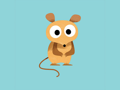 Koomba the Potoroo animal art animal illustration australia australian animals character character design childrens book illustration cute digital illustration kids kids art marsupial potoroo texture textures vector