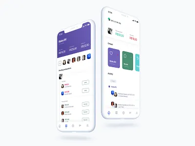 Splitwise redesign app app design balance bank clean finance invision studio invisionstudio light money timeline ui