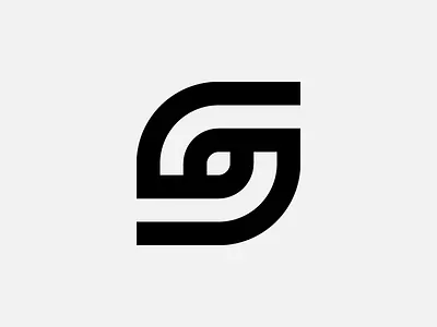 S branding eye headhunting logo s symbol