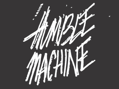 Humble Machine - script concept brand concept design humble illustration machine mark