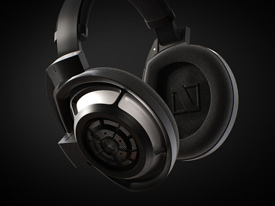 Headphone Sennheiser HD800 S 3d 3d modeling rendering