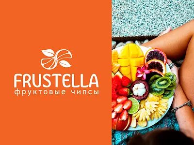 Logo fruit chips branding design fruit fruit logo logo logo designer logotype orange