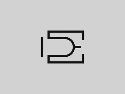 DE — Monogram affinity branding design flat identity illustrator lettering logo logo a day minimal monogram monogram logo type typography vector