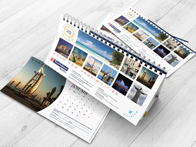 Touchdown Desk Calendar brand identity design branding design minimal office typography