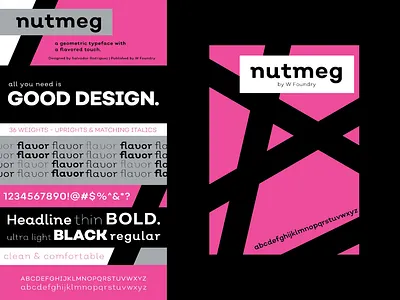Nutmeg Font Poster color font graphic design poster type type art typography typography flyers