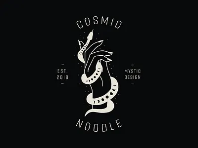 Cosmic Noodle Concept Logo branding concept designer graphic design illustration logo logo design snake snake logo vector visual identity visual design