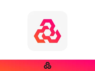 Triangle / Hexagon abstract app branding connect crypto energy geometric hexagon icon icons industrial minimal ratio recycle solar solar panel tech technology triangle