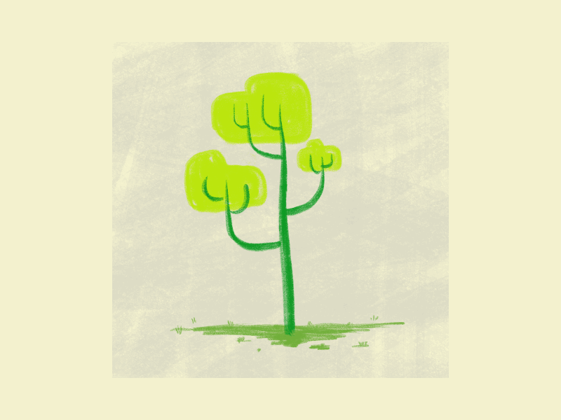Tree Of Autumn autumn autumn leaves fall green illustration procreate procreate animation red seasons tree