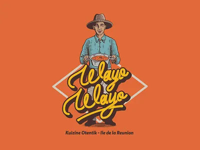 Wayo Wayo Logo Branding branding calligraphy food logo illustration lettering logo logotype typography vector vintage