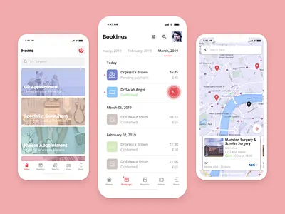 MyClinic - Bookings app blockchain crypto design health health app healthcare management tool passport telemedicine ui ux