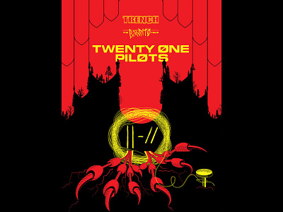 Twenty One Pilots / Poster concert contest design illustration poster twenty one pilots vector vulture