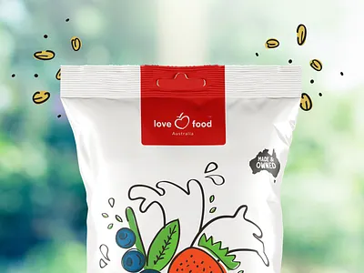 Lfa Branding branding food drink food brand food branding heart illustration logo love