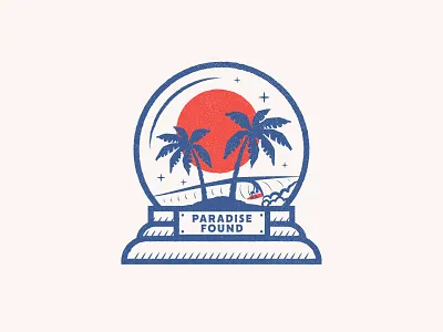 Paradise Found apparel austin badges brand branding custom type graphic graphic design identity illustration jay master design logo package packaging typography