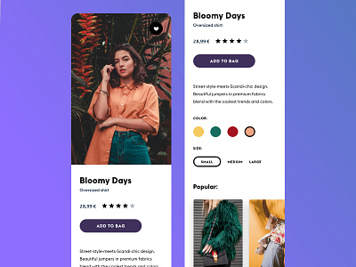 E-commerce UI e commerce fashion ios ui ux