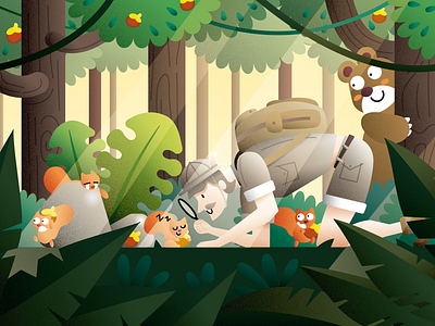 Jungle advanture design exploration illustration jungle