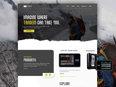 TANDEM EXPLORE adobexd ui ui design uidesign ux ux design uxdesign web design web design. web designer web mock web ui xd