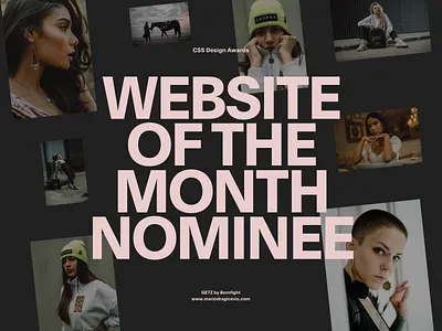 WOTM—GETZ award cssdesignawards interactive website