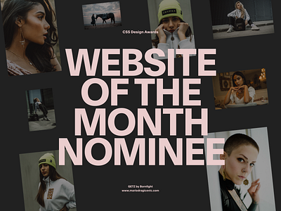 WOTM—GETZ award cssdesignawards interactive website