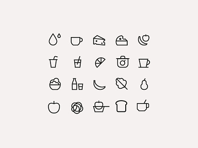 Tiny icons design food honey icon icons illustration infographics logo organic simple vector