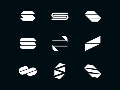 S lettermark explorations adobe brand branding design fitness app letter lettermark logo minimal monogram s vector workout app