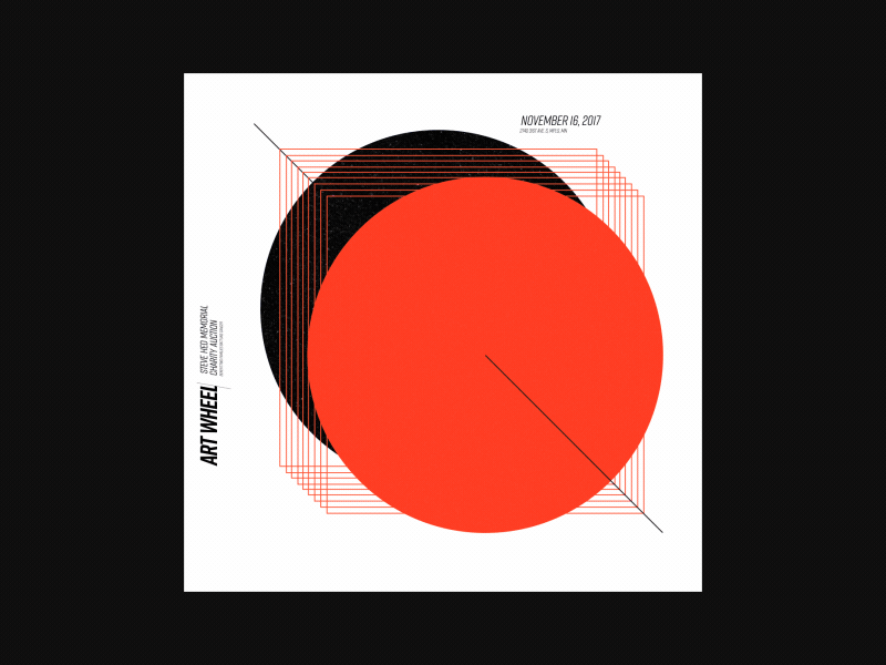 Art Wheel 2d after affects animation circle color design digital event geometric gif graphic design identity illustration logo loop motion motion graphics retro square typography