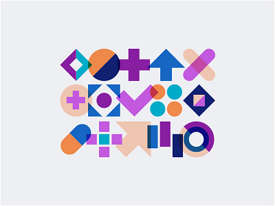 Healthcare symbols and shapes design graphic design graphics healthcare shapes symbols vector