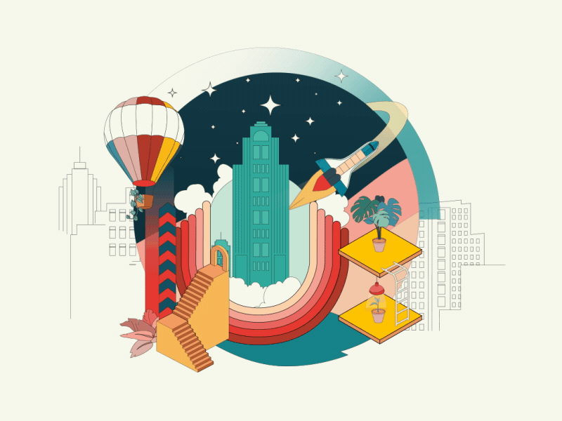 Global Impact Space Badge 2d 3d adobe after after affects branding cinema 4d computer cook corporate design effects flat icon illustration logo motion vector