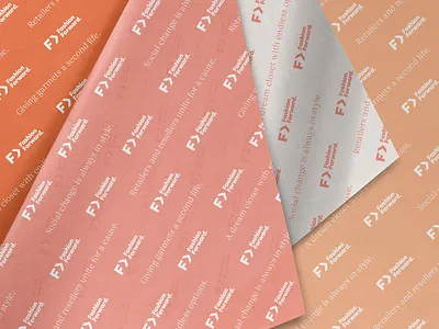 Fashion Forward / Tissue color palette fashion femme forward identity logo orange paper peach pink tissue paper