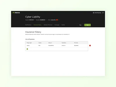 Abacus Insurance: New Insurance Platform and Website app design b2b creative design insurance app material minimal saas ui ux visual web ui