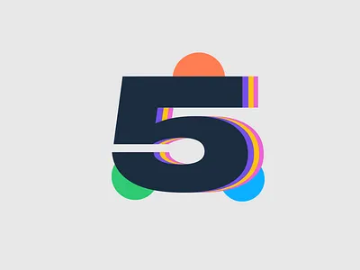 5 - FIVE 36 days 36days 5 36days adobe 36daysoftype 36daysoftype06 5 5 five after affects contest design flowtuts illustration