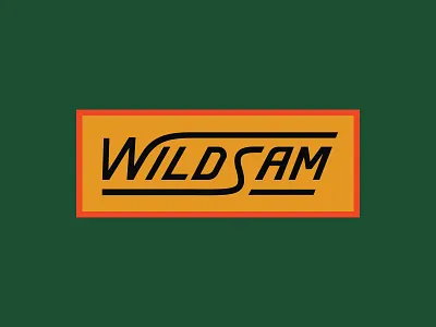 Wildsam Patch 2 badge chiseled embroidered patch lockup outdoors patch road roadtrip sunset travel wilderness wildsam