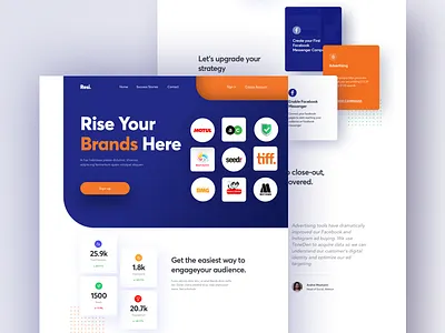 Marketing - Landing page 2019 animation brand business color concept hyperlab landing page marketing landing page typography ui user interface ux ux design webapp website website banner