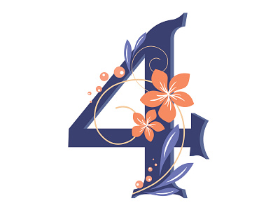 36 Days of Type... Number '4' 36daysoftype 36daysoftype 4 digitalwork priyankacallidesigns typogaphy