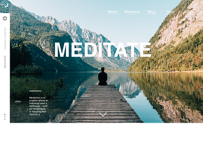 Sketch Designs adventure design landing design landing page landing page concept meditation summer ui ux web