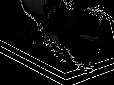 Reflex 3d black white c4d line