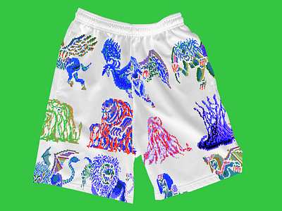 Nightmare Krew® Shorts apparel clothing fashion goods illustration kikillo shop shorts streetwear