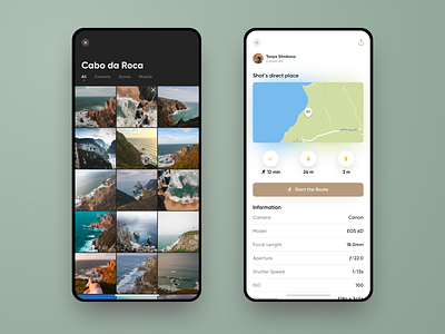 Untravelled App Design #3. Gallery and photo data app design dji drone gallery interface ios navigation photo gallery quadrocopter route sketch app stats travel ui uidesign ux uxdesign web web design