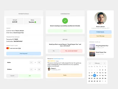 Tour Management Components components management simple tour ui web app